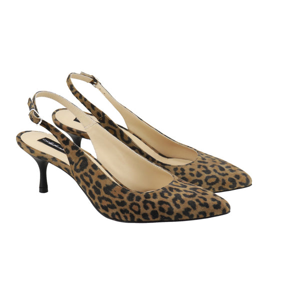 Pantofi dama Leopard din piele naturala animal print