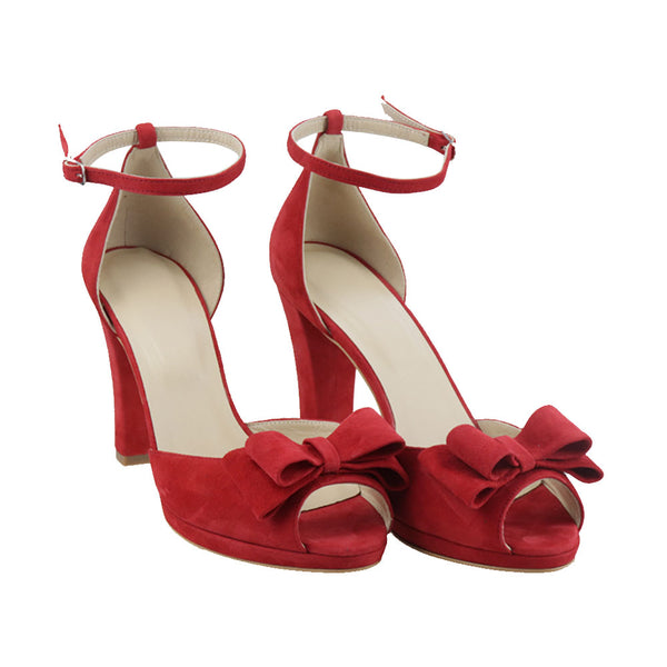 Sandale din piele intoarsa Thalia