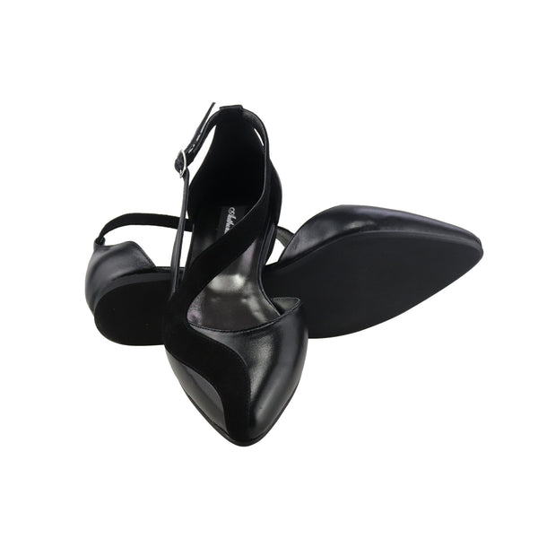 Balerini din piele intoarsa si piele naturala Raisa