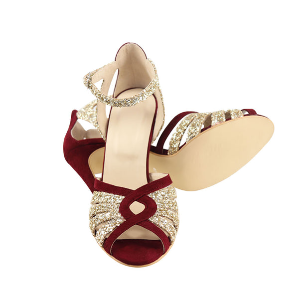 Sandale din piele intoarsa Leyla