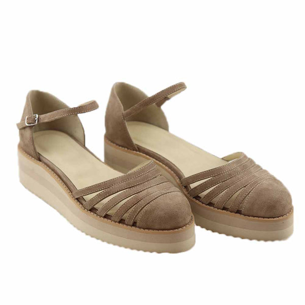 Balerini din piele intoarsa Hot Cocoa