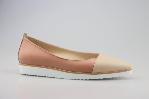 Balerini dama din piele naturala feather