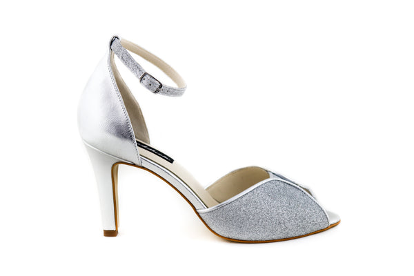 Sandale din glitter captusite cu piele naturala Magnetic