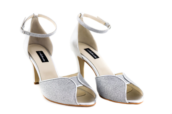 Sandale din glitter captusite cu piele naturala Magnetic