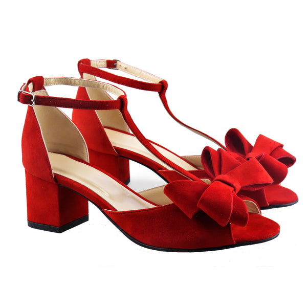 Sandale piele intoarsa Soft Rose