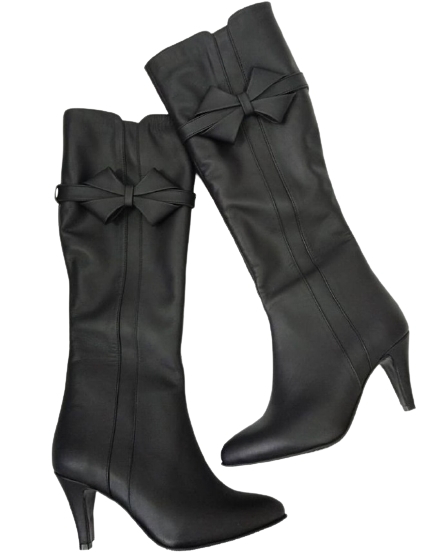 Cizme piele naturala neagra Luna