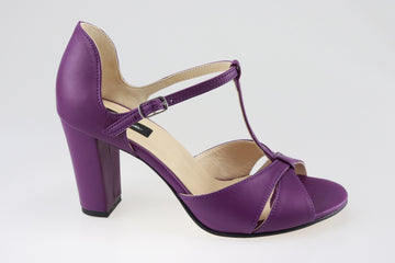 Sandale din piele naturala Purple Dream