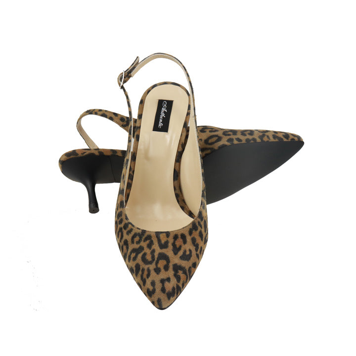 Pantofi dama Leopard din piele naturala animal print