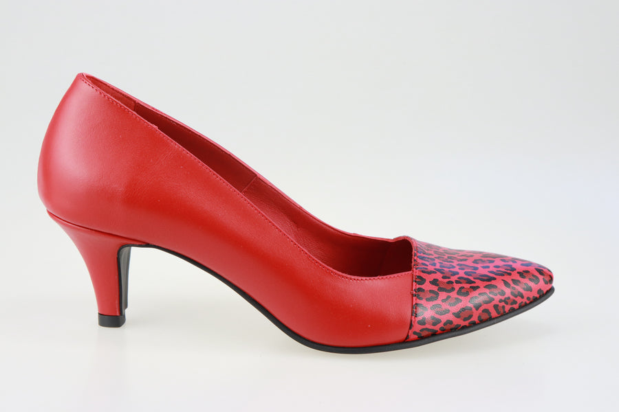 Pantofi din piele naturala Red Flashes