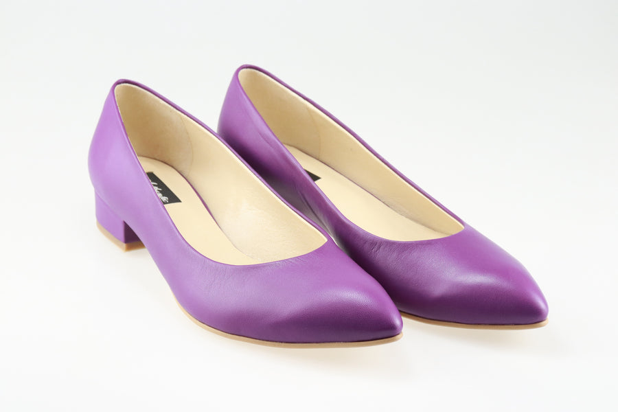 Pantofi din piele naturala Purple Rain