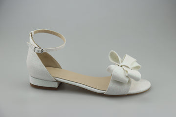 Sandale din glitter alb Comfy bridal sandals