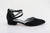 Balerini piele intoarsa neagra Claudia