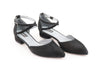 Balerini piele intoarsa neagra Claudia