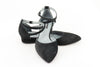 Balerini piele intoarsa neagra Claudia