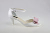 Sandale piele alb perlat Ana