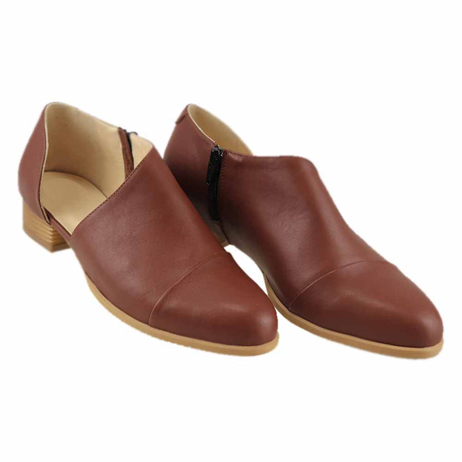 Pantofi eleganti piele naturala maro